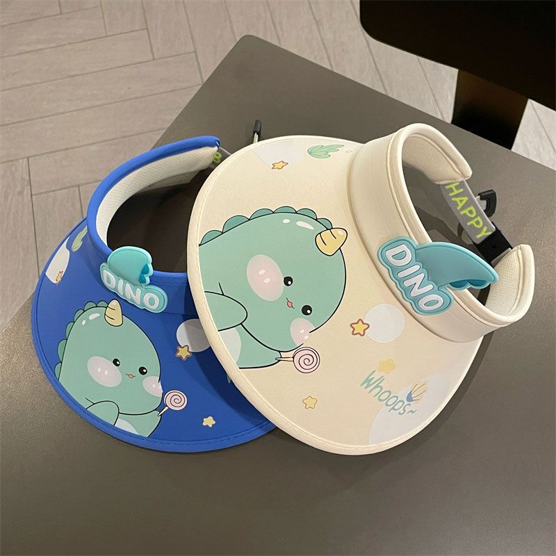 Dinosaur Kids Sun Hat Summer Uv Protection With Wide Brim For Children