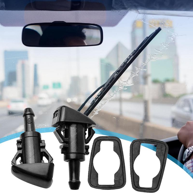Windshield Washer Nozzles Front Windshield Washer Sprayer 2Pcs Universal Nozzle Replacement 5303833AA For Chrysler Dodge