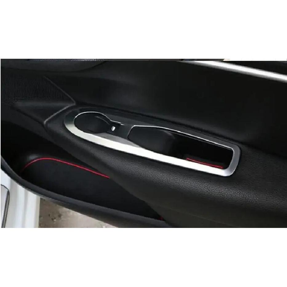 Painel de Acabamento da Tampa do Interruptor da Janela da Porta Interior em ABS Cromado 4 Peças/Conjunto Para Citroen C4 C4L 2012 2013 2014