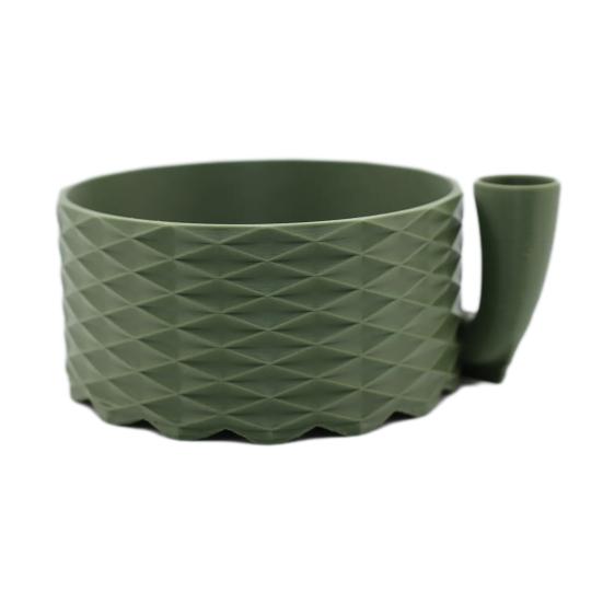 

Турбо миска для мытья фруктов, 3D-печатная миска для мытья овощей с дуршлагом, корзина для мытья фруктов, таз для ягод армия зеленый