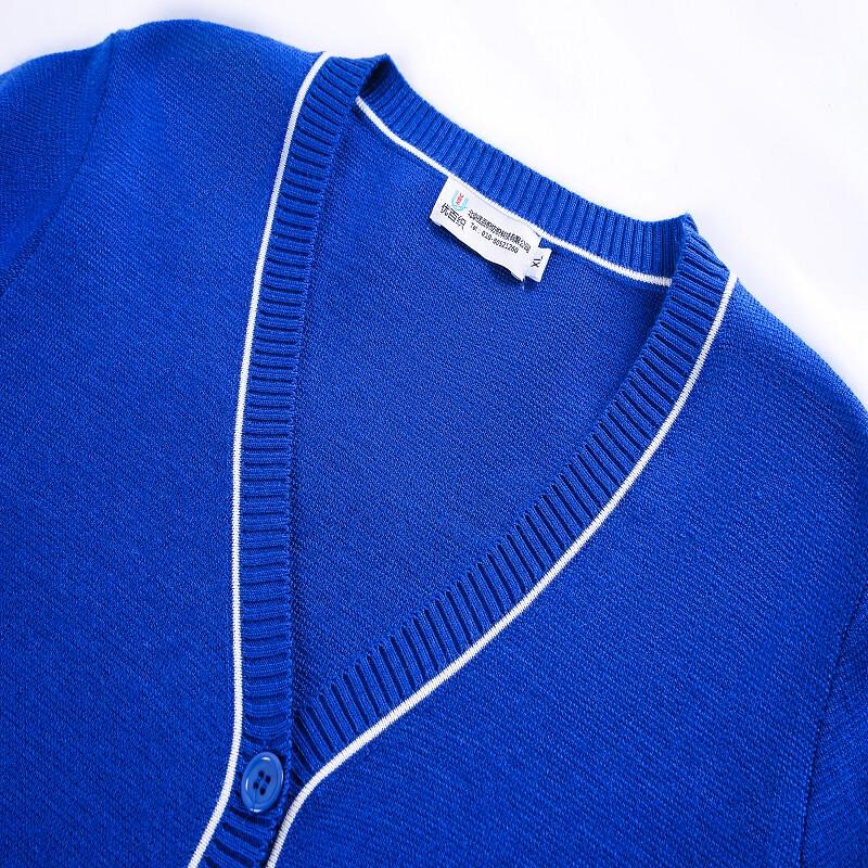 Women's V-Neck Thickened Wool Blend Knit Cardigan for Nurses
