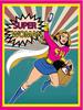 Metal Plaque Vintage Retro Style Super Woman Classic Tin Door signAluminum