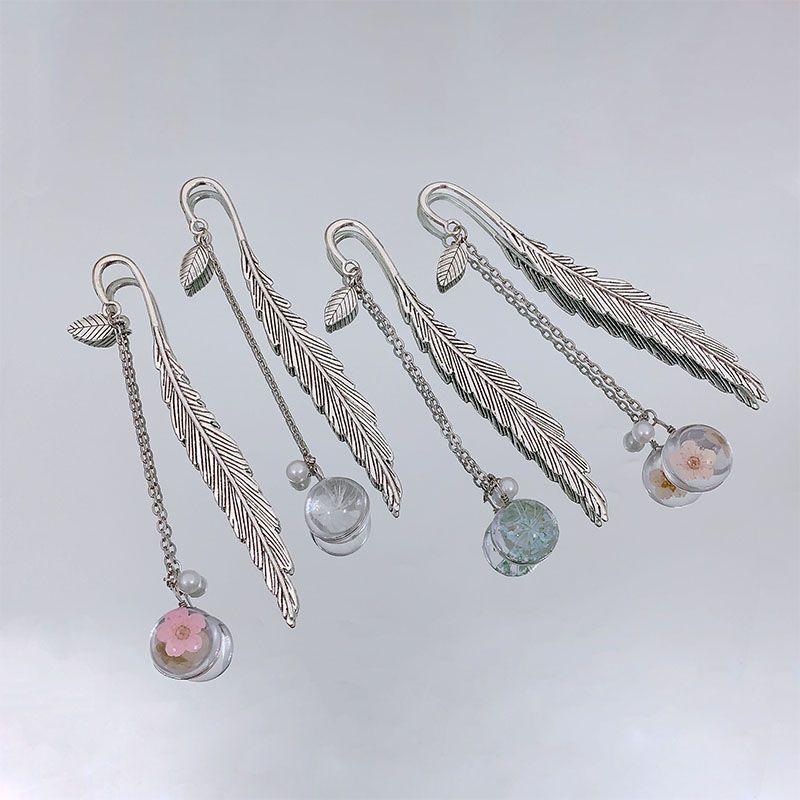 Metal Feather Bookmark School Supplies Book Accessories Page Bookmarks Cute Book Mark Korean Stationery Back To School