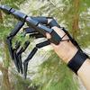 Degete articulate de Halloween Scary Degete false Mâinile scheletului Realistic Groază Fantoma Gheare Recuzită Cosplay Echipament Mănușă pentru degete