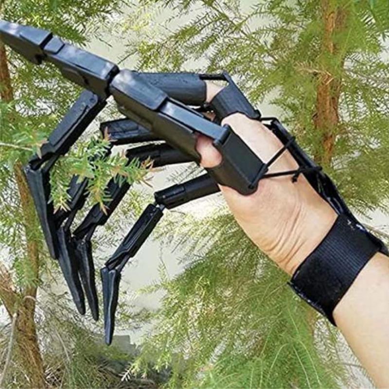 Degete articulate de Halloween Scary Degete false Mâinile scheletului Realistic Groază Fantoma Gheare Recuzită Cosplay Echipament Mănușă pentru degete