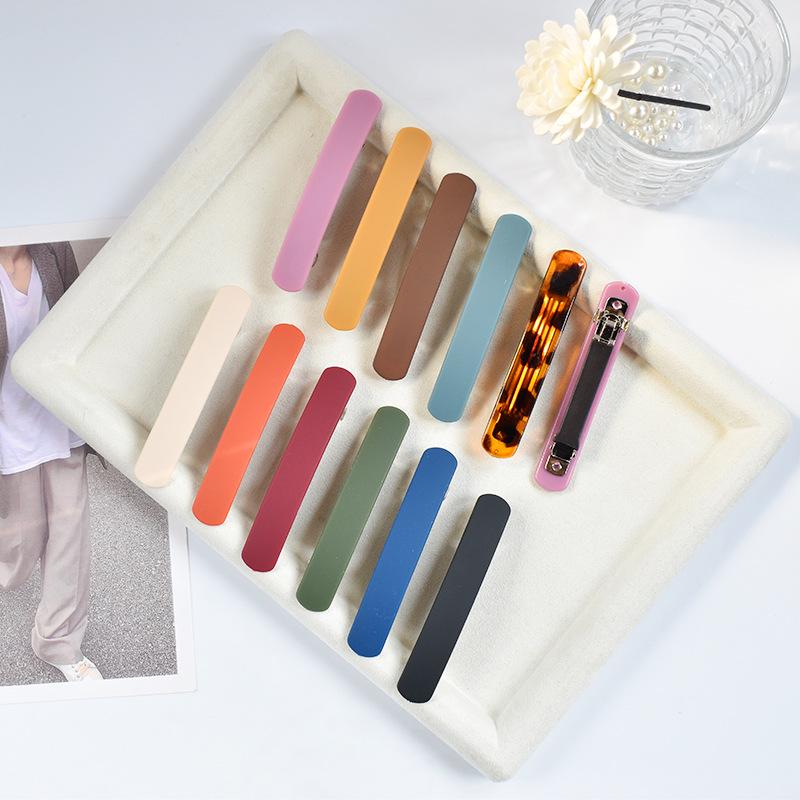 Korean Style Frosted Multi-Color Hair Clips
