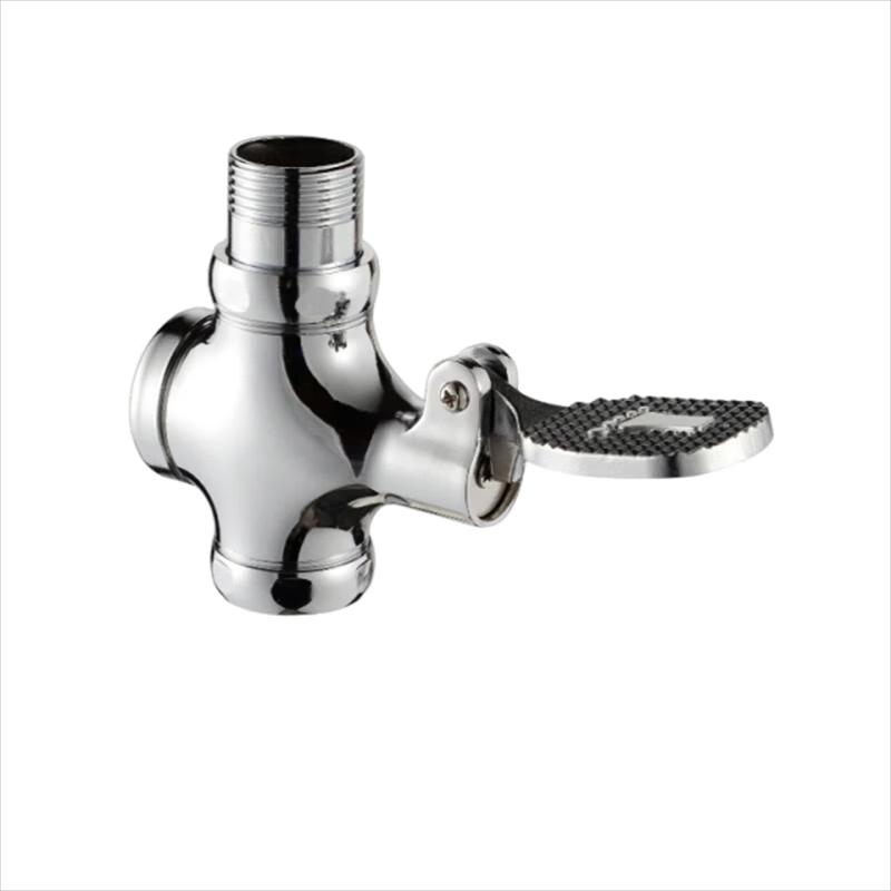 Foot-Operated All-Copper Squat Toilet Flush Valve
