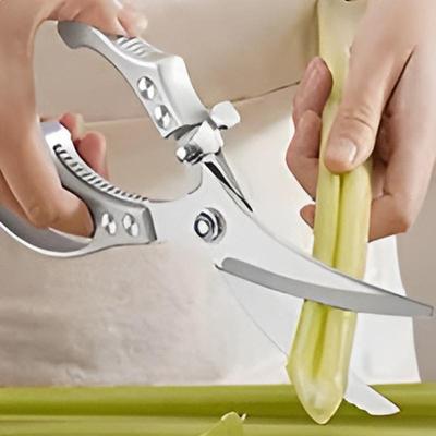 Geflügelschere aus Edelstahl Ergonomische Küchen-Geflügelschere Multifunktionale Universalschere Tragbar zum Fleischschneiden