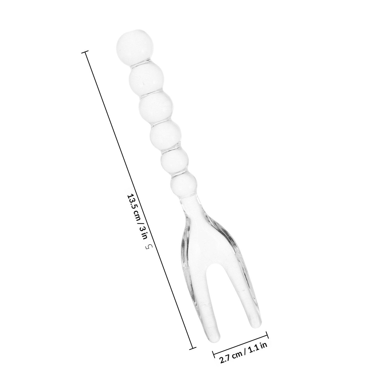 Glass Dessert Spoons Creative Elegant Spoon Ice Cream Coffee Stirrer Tea Party Serving Spoon Kitchen Tools Dessert Spoons