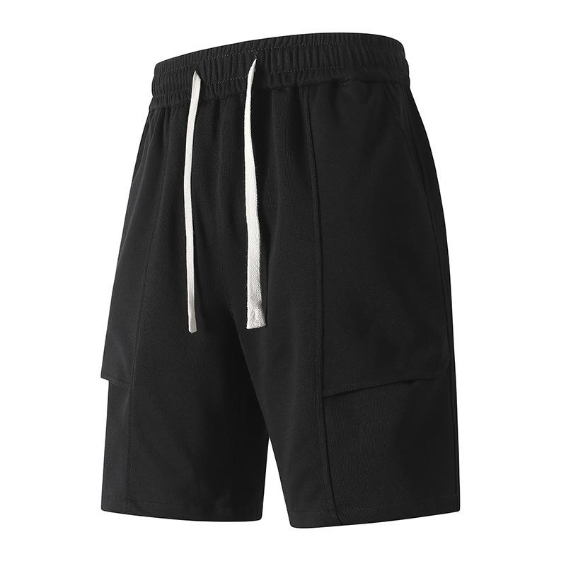 Sommer Herren Casual Shorts Atmungsaktive Baumwolle Kordelzug Taille Locker Geschnitten Sportshorts Herren Workout Fitnessstudio Schweißshorts