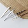 Wimpernverlängerungs-Pinzetten Anti-Rutsch Edelstahl Gebogene Spitze Gerade Pinzette Hochpräzise Nail Art Make-up Schönheitswerkzeuge