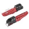 Akozon Front Foot Peg Rest Pedal for Honda Aluminum Alloy CB125RCB300R CB1300SF CB600F OE: FP-274-Set (Red)