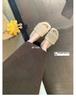 Grape Mother Has The Same Style In Winter, Fluffy~ Warm And Wide, With Heightened Thick-Bottomed Fluffy Slippers For Women
