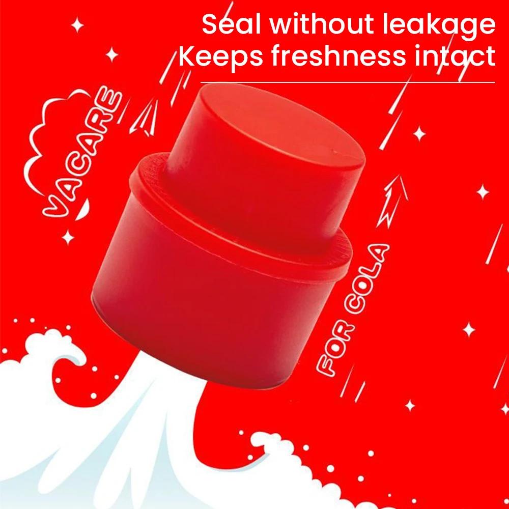 Press the Inflatable Soda Cap Coke Bottle Cap Inflatable Plastic Cap Drink Bottle Cap Keep the Air Cola Cap