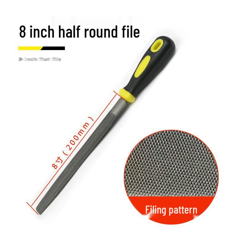 Fitter File Set: Flat, Half-Round, Round, Triangular, Square Files, Grinding Iron Block, Woodworking Tool