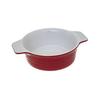 Clay Vessel, Round, Diameter 13.4 Cm, Red, With Handles