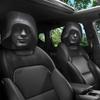 Zwei Schwarze Hut Mystery Porträt Auto Kopfstützenbezüge, Entwickelt für Komfort und Elastizität, Ideal für Jedes Autointerieur.