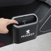 Car Vehicle Case Storage Box Black ABS Square Pressing Trash Can For Peugeot 308 408 508 RCZ 208 3008 2008 206 207 108 406 407 408 206 207 208 306 307
