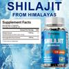Pslalae Pure Shilajit Resin Capsules 2000mg Enhance Liver Metabolism Lowering Blood Sugar & Anti-Fatigue Energy Support for Men & Women