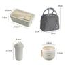Bento Box Water Cup/soup Bowl with Grease Proofing Storage Bag Portable Lunch Box Set for School Students Office Workers Picnic