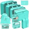7/10 Pcs Set Travel Organizer Storage Bags Suitcase Packing Cubes  Cases Portable Wardrobe Luggage Clothes Shoe Pouch Fold