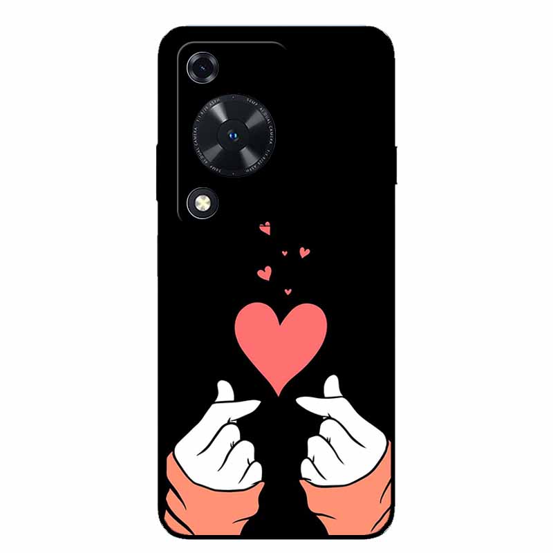 Phone Case For Huawei Nova Y63/ Y72S Case Animal Soft TPU Silicone Back Cover Case For Huawei Nova Y72S TPU Black Funda Nova Y63