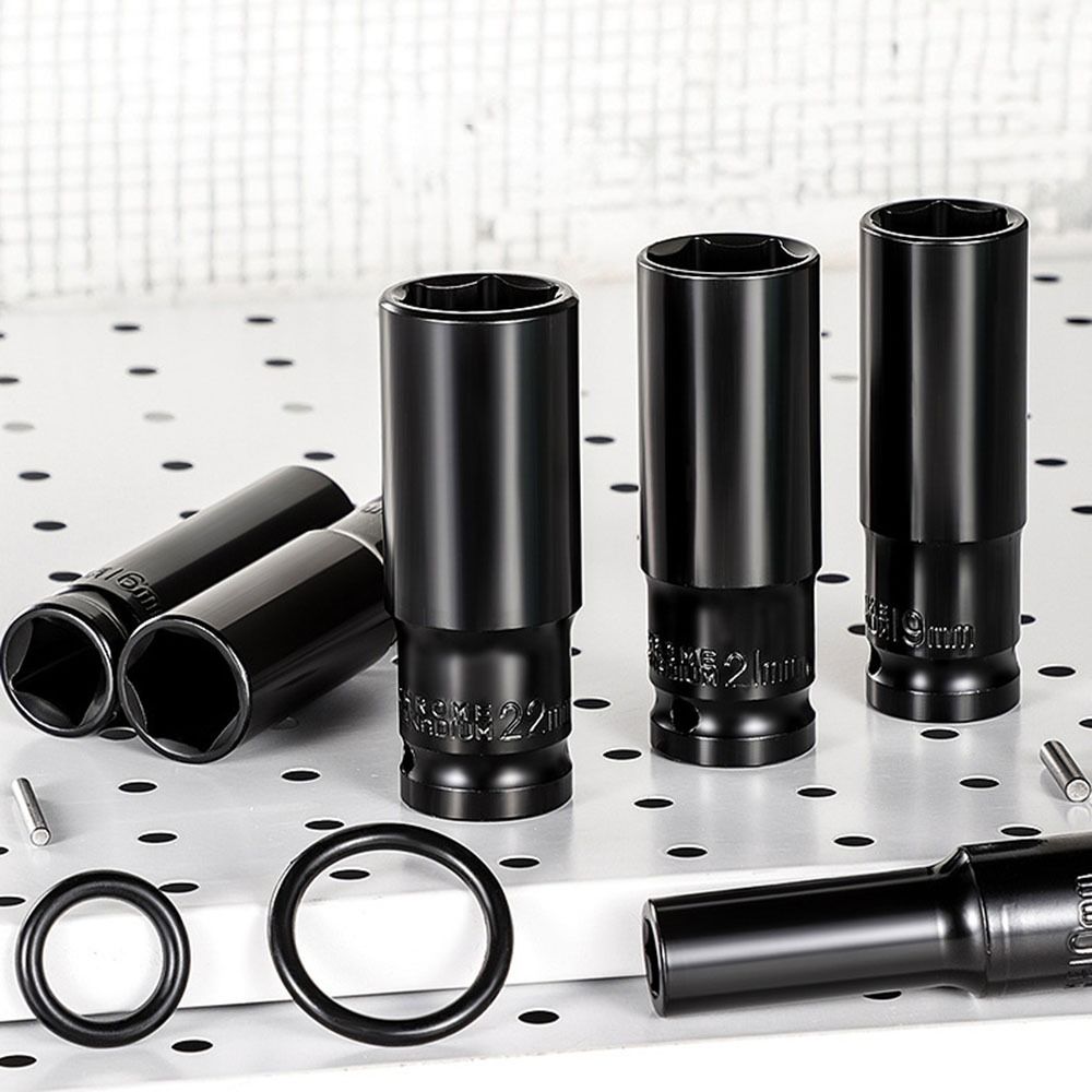 

High Torque Impact Socket Head Anti-rust Hexagonal Hex Sockets Durable Ratchet Wrench Adapter Home style 2