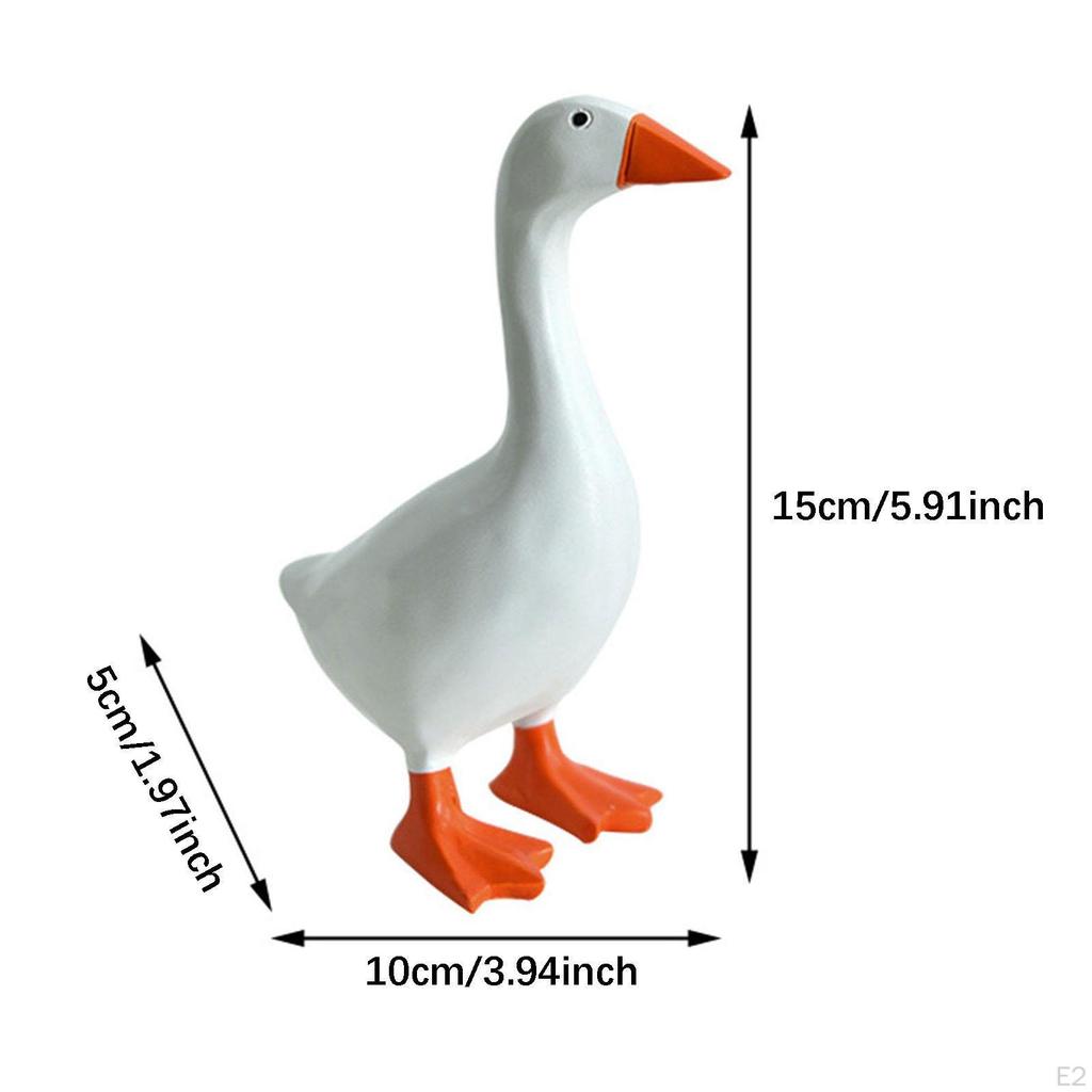 Gans Ente Schlüsselanhänger Figur Heimdekoration Tierskulptur für Abstellraum