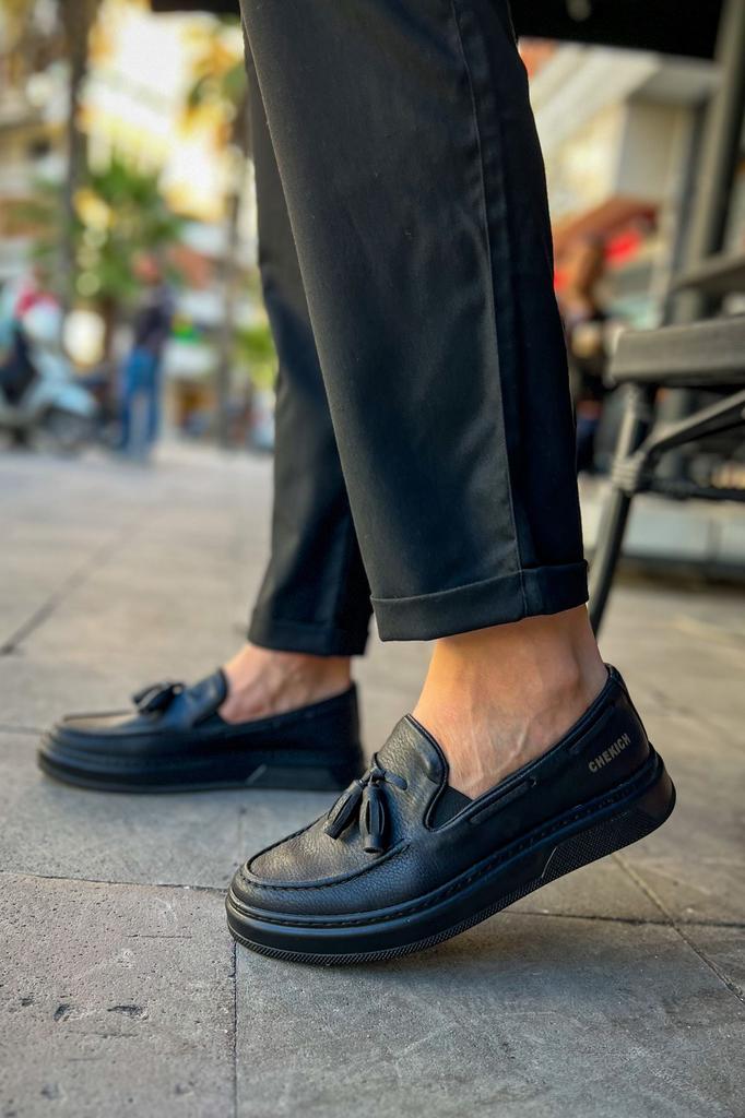 Chekich H New Collection CH127 Loafer-X Men Shoe White Black Brown Tan
