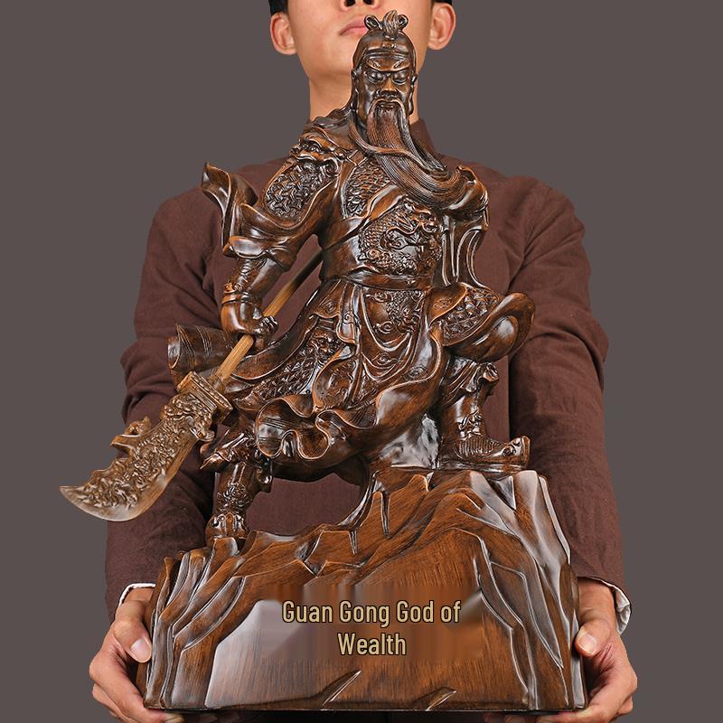 Guan Yu Wealth Statue: Home & Office Decor, Prosperity Symbol, Worship Item, Perfect for Shops & Business Openings