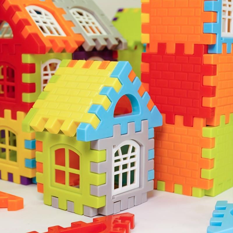 Kids Educational Block Puzzle, 50/70/100/140Pcs, Portable Plastic Toy for Ages 3+ Brain Training