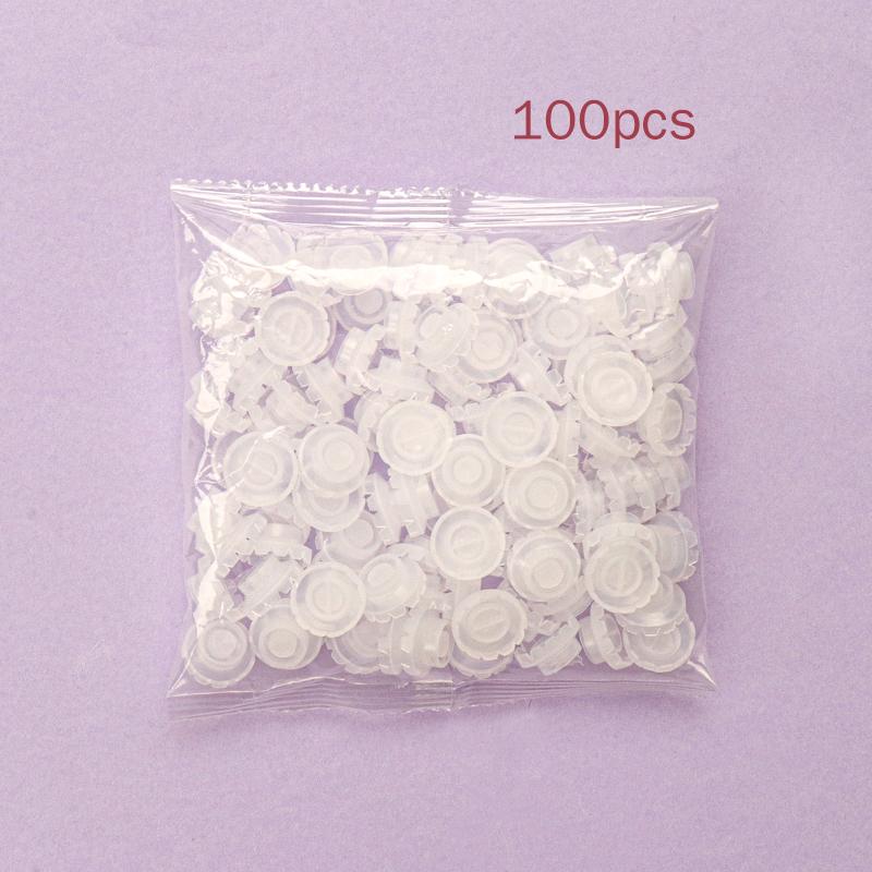 100 шт. Одноразовые индивидуальные держатели для клея для ресниц, чашечки-цветки для наращивания ресниц, подставки-держатели для клея для наращивания ресниц
