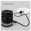 10-fache HD-Zylinderlupe mit Licht, verschiedene Messskalen, tragbar, USB-Ladefunktion, optische Lupe