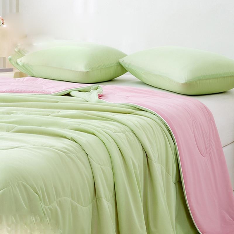 Washed Air Condition Blanket For Bedding Soft Skin-Friendly Silky Quilted Quilt Breathable Summer Cooling Comforter Queen King