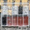 10er-Pack Schwarz-Weiß-Spitzen-Nagelaufkleber - Französisches Sexy Gitterdesign