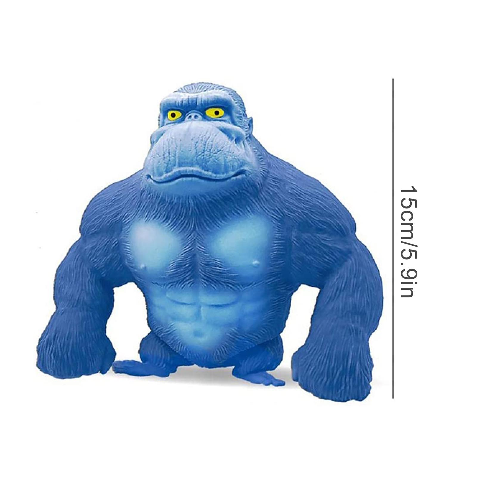 

Gorilla Toy 15x17x8cm Latex Lifelike Red Gorilla Doll for Collection Type 2