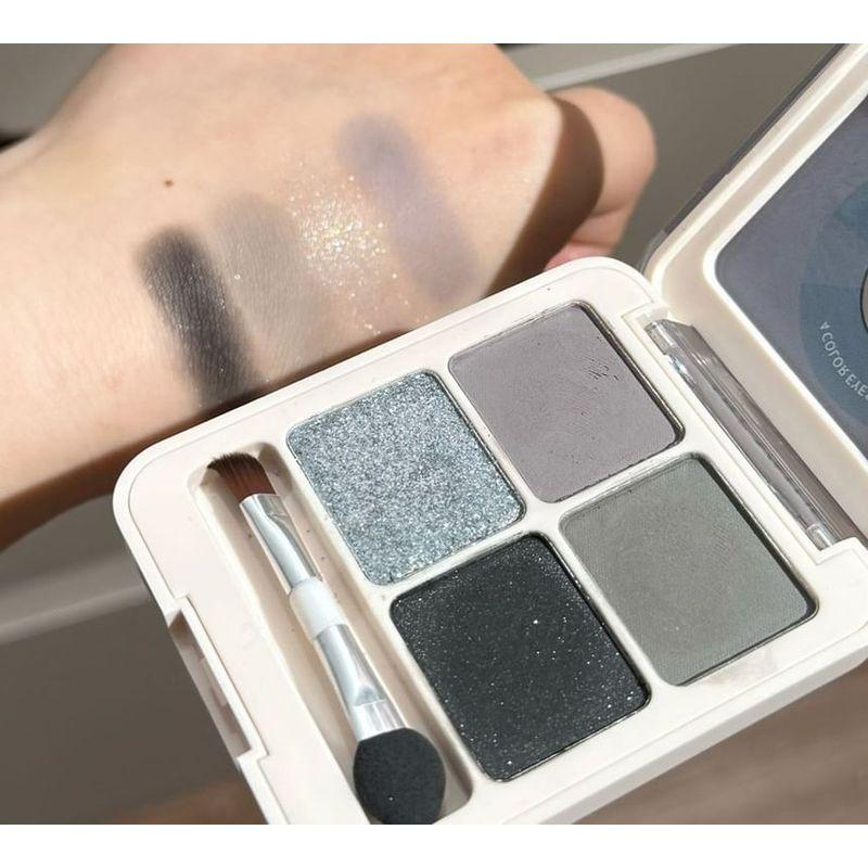 Kunstwert - Vinyl-Schallplatte Lidschattenpalette in vier Farben - 4 Arten