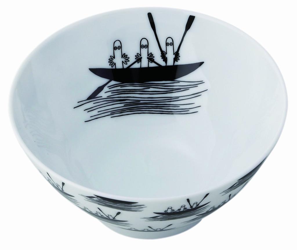 MOOMIN Rice Hattifattener Microwave and Dishwasher Moomin Nordic Day Wedding Made in "Bob Foundation" Bowl, Large, Design, Safe, Merchandise, Style,