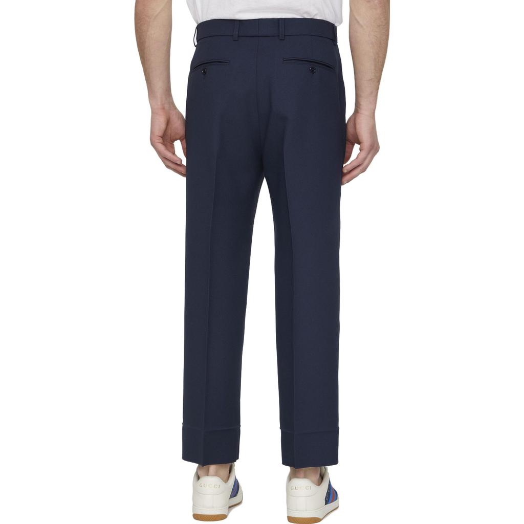 Replicated_PMPrevious Season Web-stripe Trim Cropped Trousers 751788Z798C4225