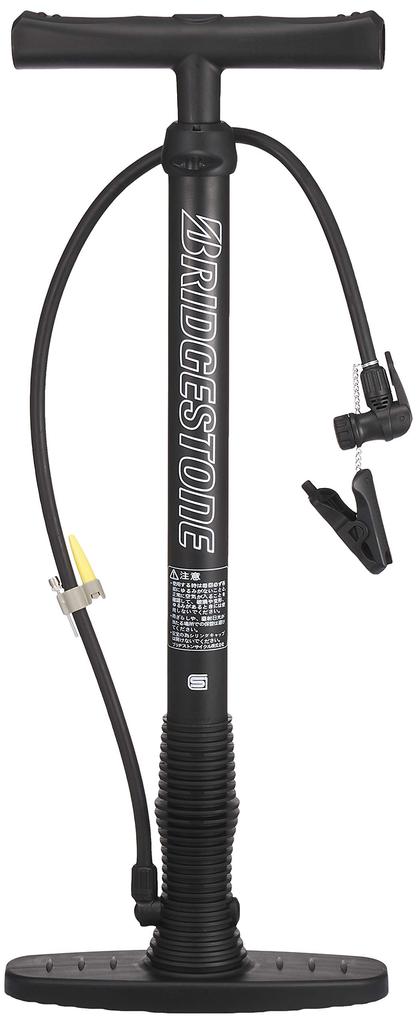 BRIDGESTONE High Power Pump Bicycle Air Pump Black P5860 A402205BL PM-G47.A [SG Standard]