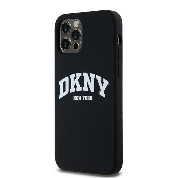Dkny Dkhmp12Msnyach Iphone 12/12 Pro6.1 Czarny/Black Hardcase Liquid Silicone White Printed Logo Magsafe