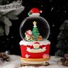 Drehende Karussell-Spieluhr mit Schneekugel-Effekt Kindergeburtstagsgeschenk Dekorative Harz-Musikinstrument Spielzeug