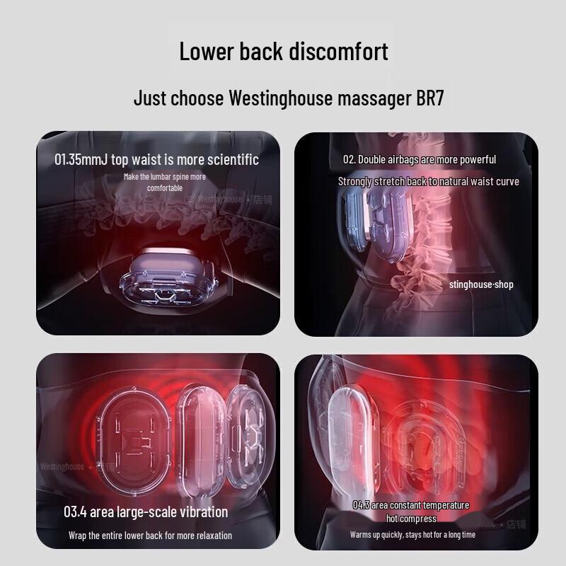 Westinghouse Heated Lumbar & Waist Massager