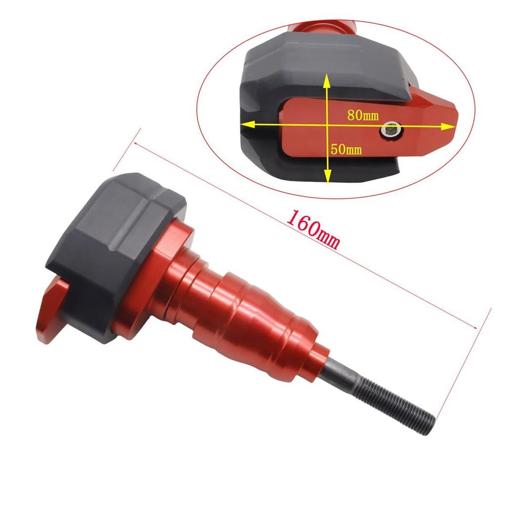 SZYUMO Motorcycle Frame Slider CNC Lowering Protection Fairing Guard Anti Crash Pad Protector Fits Yamaha MT03 MT09 FZ1 FZ6 R3/R25 FZ8/N (Red)