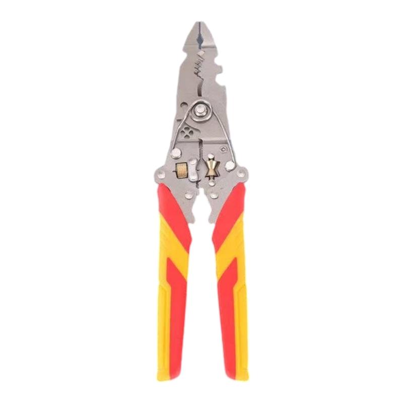 

Multifunctional 15 in 1 Wire Stripping Tool Cable Cutter with Adjustable Wheel and Foldable Design for Easy Portability 1
