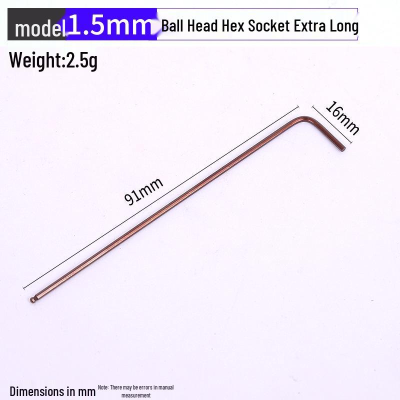 

Античная бронза красный очень длинный L-образный шаровая головка S2 шестигранный ключ закаленный шестигранный ключ