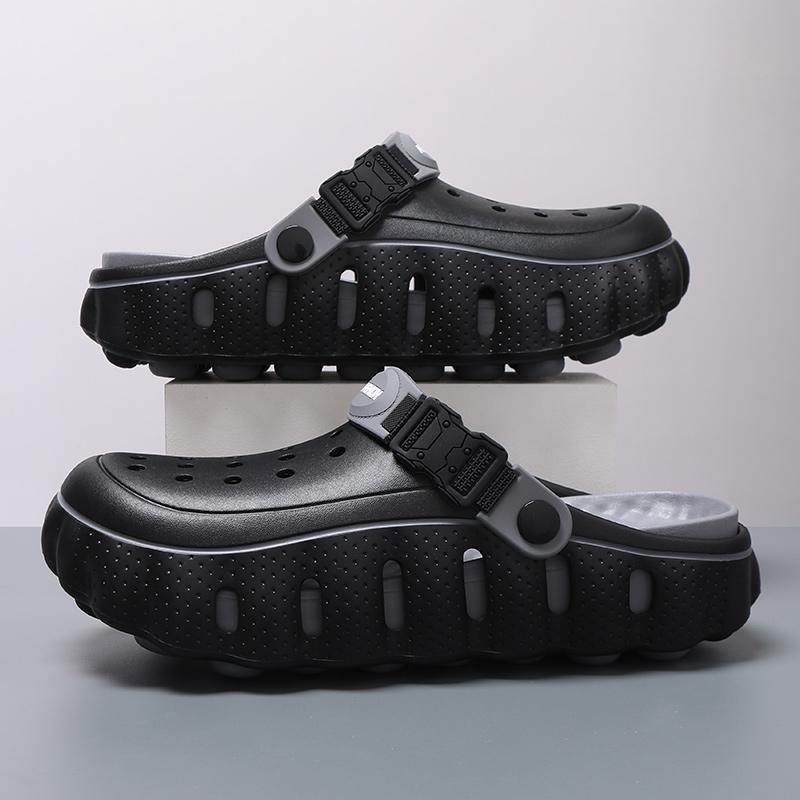 Shoes, Outdoor Indoor Athletic Seaside Footwear Hole Driving Eva Thick Bottom Wearable Sandals, Non-slip Male Design Summer New