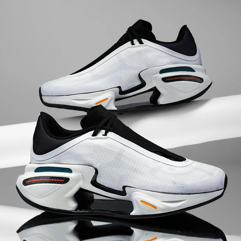 New Running Shoes for Men and Women Carbon Plate Stable Support Non-Slip Rebound Breathable Thick-Soled Sports Shoes