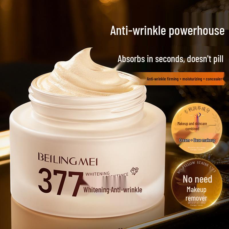 377 Whitening & Anti-Wrinkle Nourishing Cream - Freckle Remover & Skin Brightening Emulsion for Hydration & Firmness.