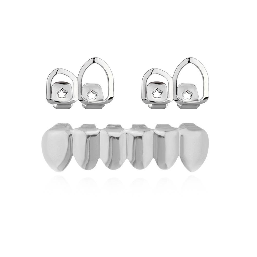 

Гарячий продаж хіп-хоп стоматологічного декору: Унісекс гладкі брекети набір для косплею на Хелловін